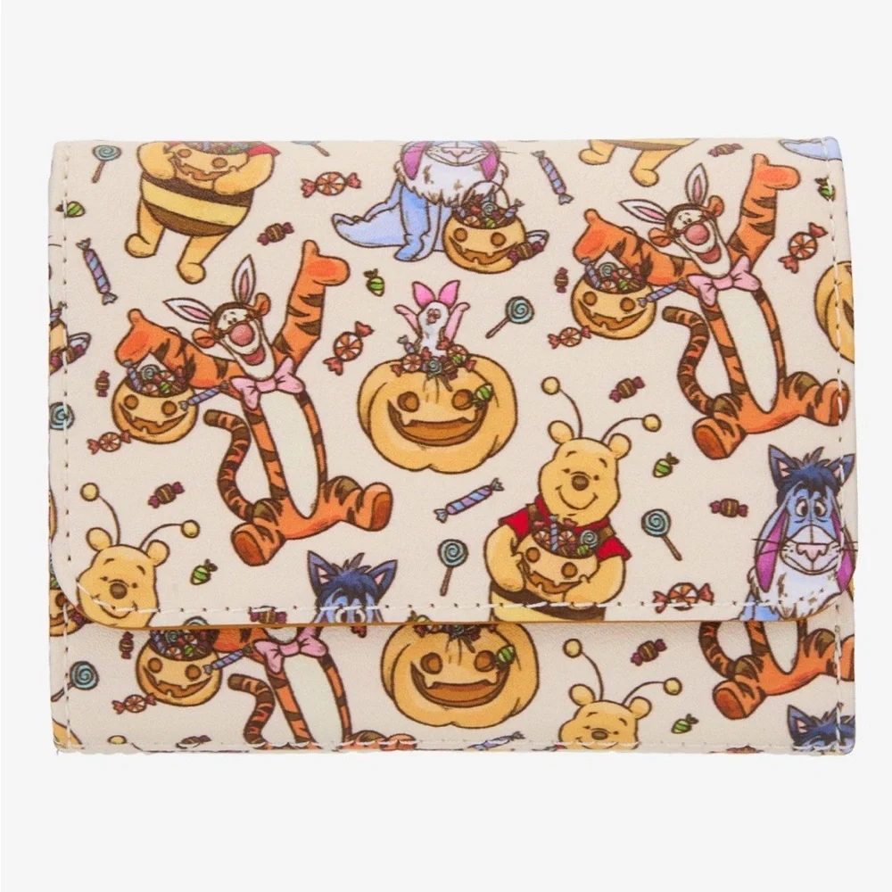 Disney Loungefly Winnie the Pooh Halloween costumes mini wallet - Picture 1 of 5